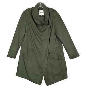 Anthropology BB Dakota Jacket Women Sz S Quilted Sleeves Oversized Asymmetrical